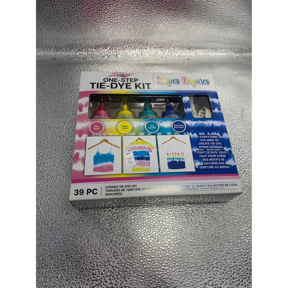 Tulip One-Step Tie-Dye Kit Bundle 2-Minute Tie Dye‎ and Stripes Kit 2 Boxes NEW